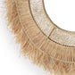 Miroir en Raphia avec Franges