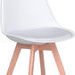 Lot de 4 Chaises de Salle a Manger - Cuir Blanc