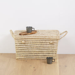 Malle de Rangement en Feuilles de Palmier 60cm