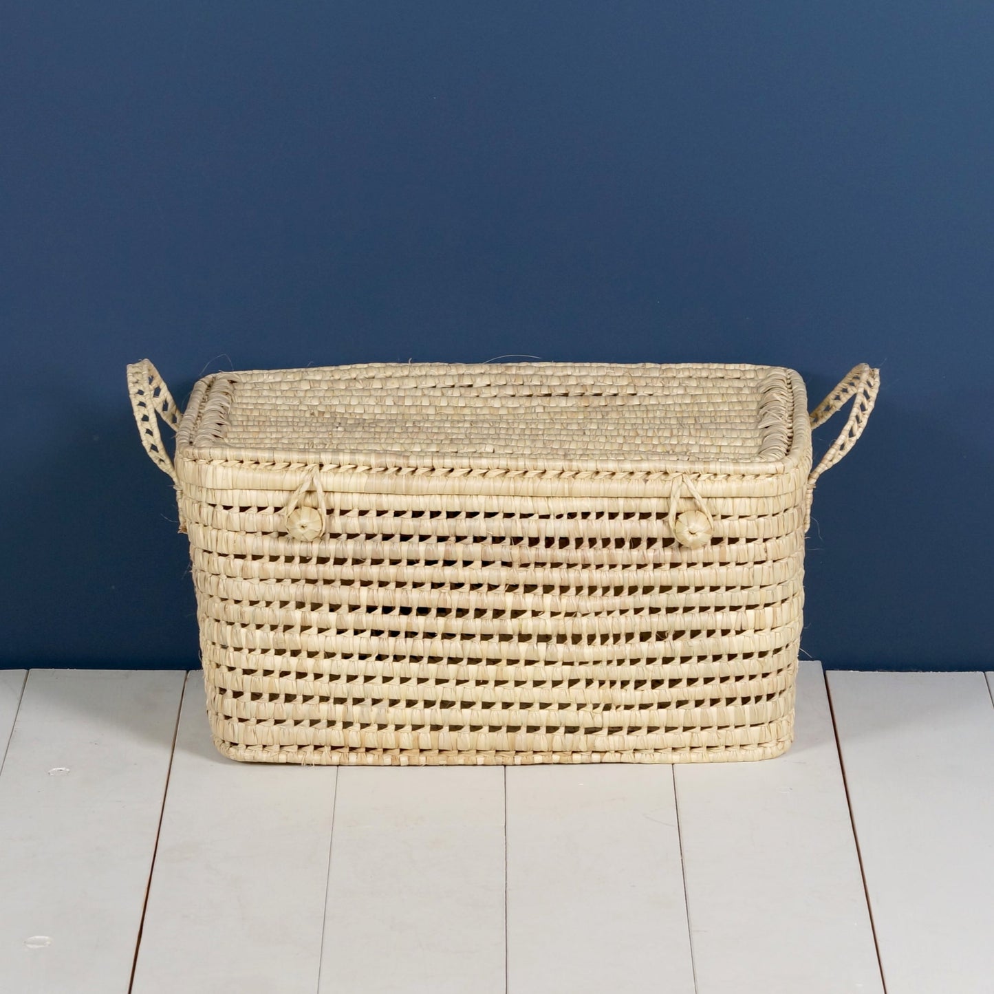 Malle de Rangement en Feuilles de Palmier 60cm