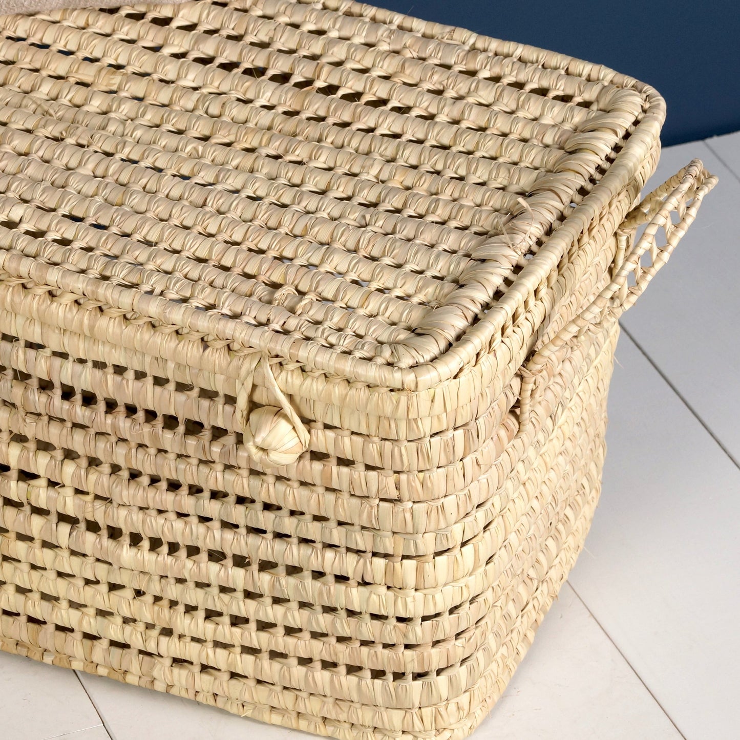 Malle de Rangement en Feuilles de Palmier 60cm