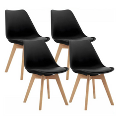 Lot de 4 Chaises - Noir