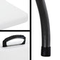 Table pliante et bancs blancs en plastique durable - 183 cm